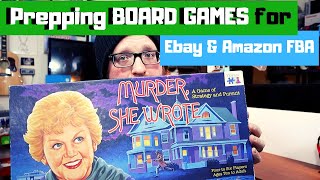 Prepping Used Board Games for Ebay and Amazon FBA