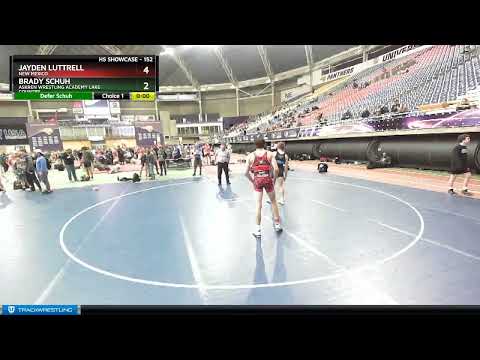 152 Lbs Cons. Round 2 - Jayden Luttrell, New Mexico Vs Brady Schuh, Askren Wrestling Academy Lake