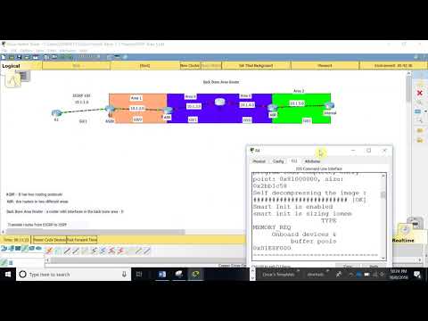 CCNA Packet Tracer Lab - Configuring Multi-Area OSPFV2 Part 1