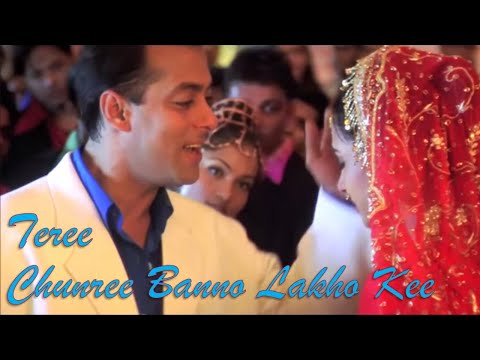 Teree Chunree Banno Lakho Kee  ( Wedding Song )  HD Sound Effects | Salman | Jackie | HD With Lyrics