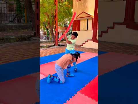 How to Counter a Stick Attack |  Martial Arts Training🥋💥 #MartialArtsKids #FightCamp #Shorts