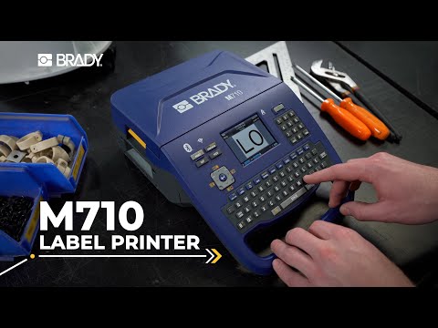 Портативный принтер этикеток BRADY M710 видео