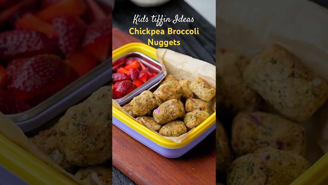 Trending Chickpea Broccoli Nuggets | Kids tiffin Box Ideas  | easy Recipes  #indian #schooltiffinbox