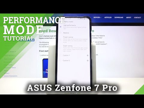 How to Turn On/Off High-Performance Mode on ASUS Zenfone 7 Pro – Battery Settings