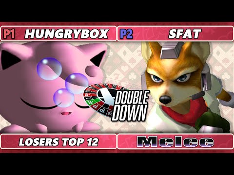 Double Down 2022 Top 12 - Hungrybox (Jigglypuff) Vs. SFAT (Fox) SSBM Melee Tournament