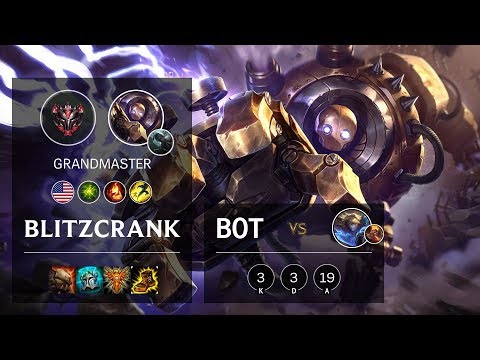 Blitzcrank Bot vs Ezreal - NA Grandmaster Patch 10.5