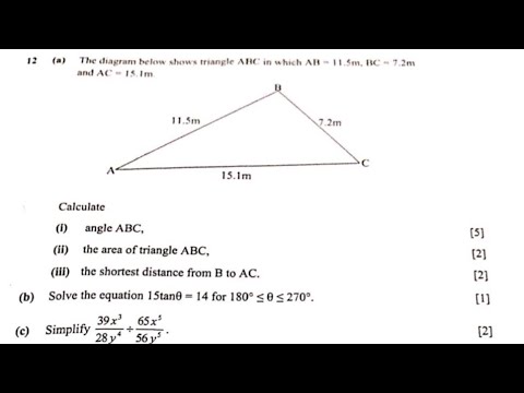 2021 Maths p2 G12 internal Q12