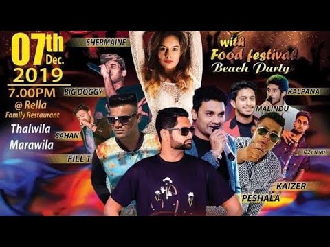 Iraj, Peshala, Kaizer Kaiz, Izzy Iznu - Mata Sithanna Ba  Live in Marawila රැල්ල Beach Restaurant