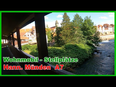 Hann. Münden RV overnight parking and campsite ... City tour along the Werra and Fulda rivers