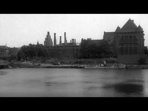 Pożar na Zamku w Malborku – 5 mln złotych strat Polska Kronika Filmowa 59/37B