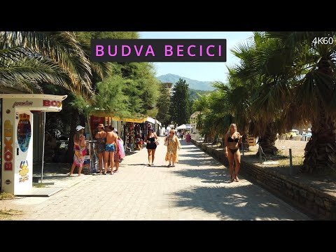 🌴Becici Beach🏖️Budva🌞Montenegro🇲🇪2023📷4K60
