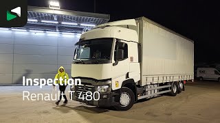 Renault T 480 6X2 Curtainsides Lift + steering axle Automatic Euro 6 curtainsider truck for sale - Image 4 | Autoline GH Renault T 480 6X2 Curtainsides Lift + steering axle Automatic Euro 6 curtainsider truck | Image 4 - Autoline