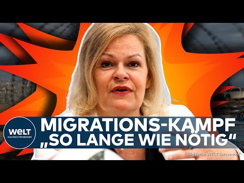 GRENZKONTROLLEN: "So lange wie nötig" - Faeser setzt auf harte Linie! Heftige Kritik von den Grünen