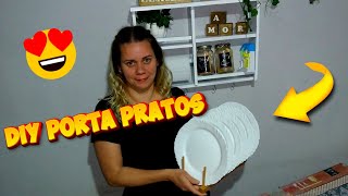 Porta pratos, faa voc mesmo/diy como fazer porta pratos de madeir