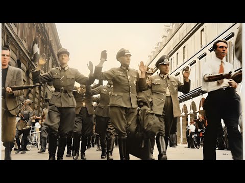 The Liberation of Paris (1944) Real Footage - Walk of Shame
