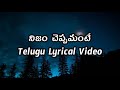 Nijam Cheppamante Telugu Lyrics Video | Ammayilu Abbayilu | Bhaskarabhatla | Chakri |Kousalya