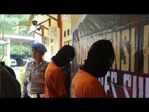 POLRES SUKABUMI AMANKAN 2 PELAKU BENTROKAN PELAJAR