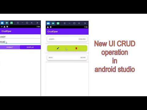 CRUD Operations with cardView In Android SQLite | SQLite (create, Read, update, delete) data android