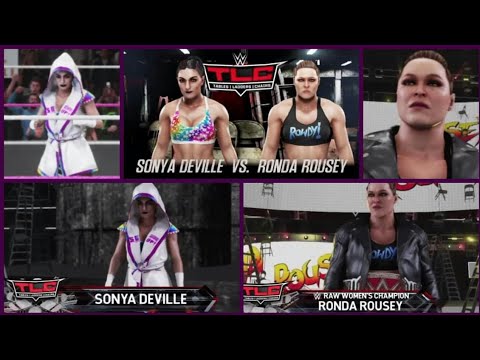WWE 2K19 Sonya Deville vs Ronda Rousey