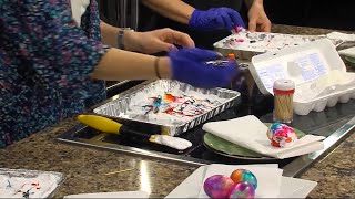 Monday Memories - Dyeing Easter Eggs Using Shaving Cream