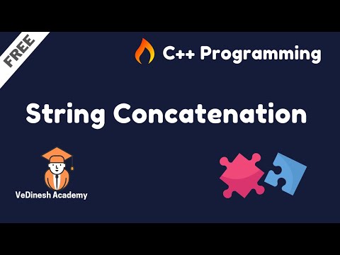 String Concatenation in C++ | C++ Tutorial for Beginners