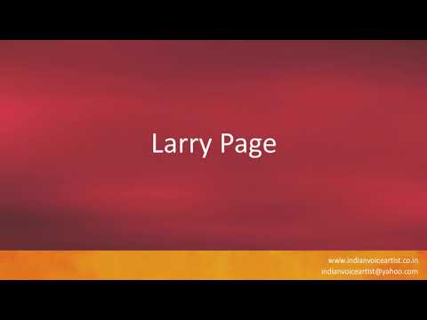 Pronunciation of the word(s) "Larry Page".