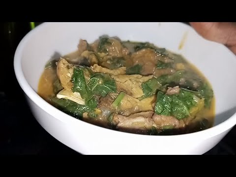 Ofe Añara | How To Cook Soup With Garden Egg Leaves | Anara Soup | Ofe Akwukwo | My Mother's Recipe