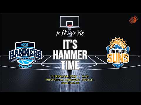15-02-2026 1e Divisie V18, Landstede Hammers vs Den Helder Suns, game start at 11:00