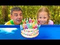 Nastya and dad celebrate their birthdays