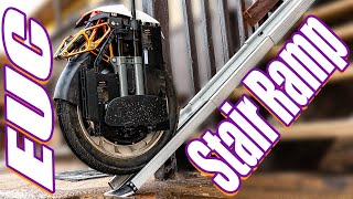 NO more carrying up and down stairs at home with your Electric Unicycles DIY Stair Ramp Kingsong S18