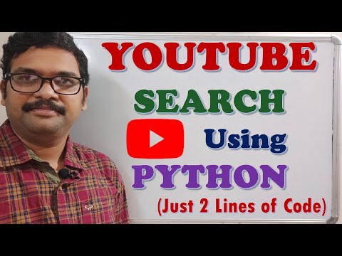 YOUTUBE SEARCH USING PYTHON || SEARCH IN YOUTUBE USING PYTHON