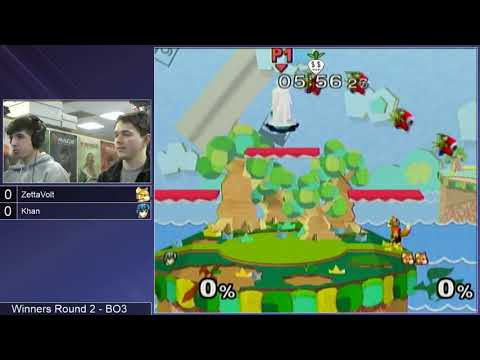 GSS 100 SSBM - Khan (Marth) vs. ZettaVolt (Fox) - Melee WR2