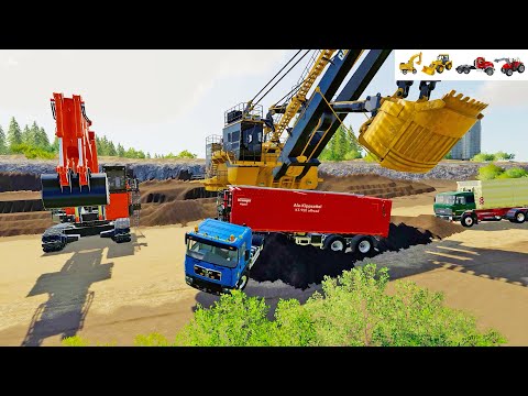 중장비 트럭 게임 플레이 포크레인 자동차 점핑놀이 Excavator Truck Game Play