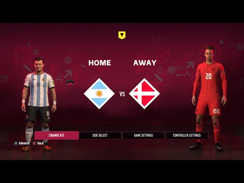 FIFA 23 - Argentina Vs Denmark - FIFA World Cup 2022 Qatar | Match - 4 | 4K gameplay | #fifa23