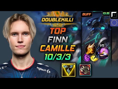 Camille Top Build Finn Trinity Force Fleet Footwork - LOL EUW GrandMaster Patch 13.15