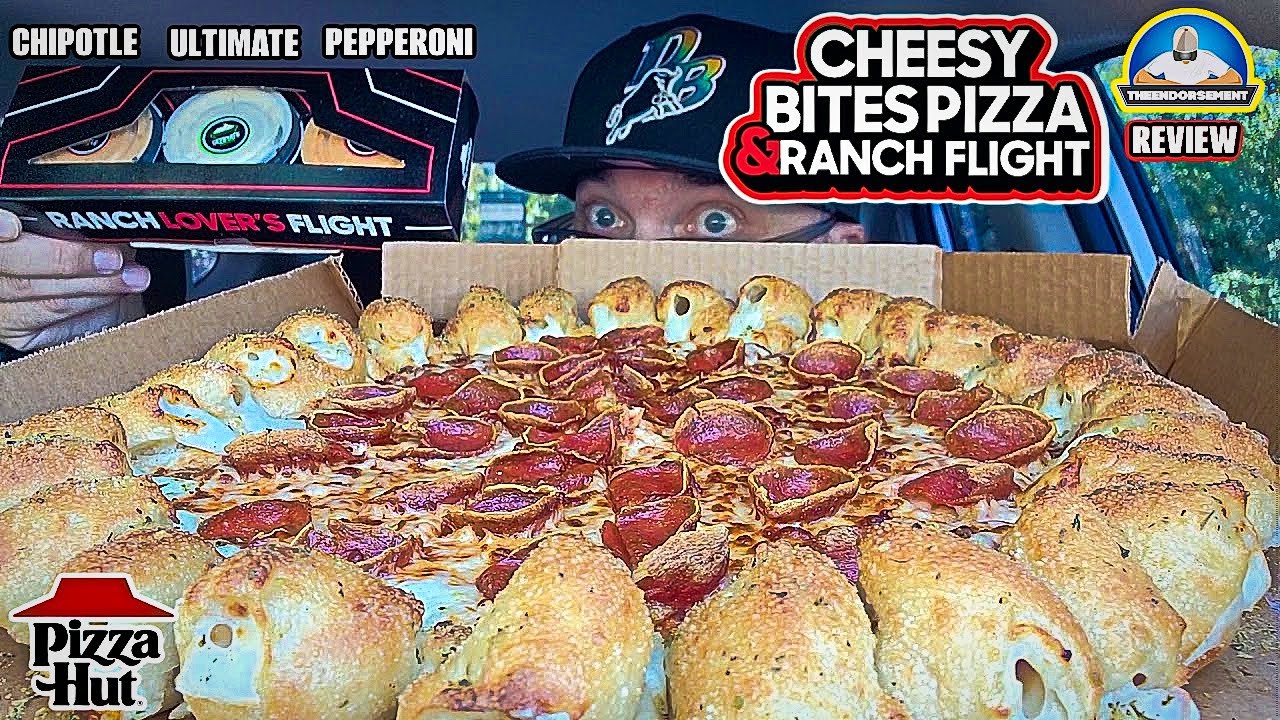 Pizza Hut® Cheesy Bites Pizza & Ranch Flight Review!🧀🫦🍕| Fan Favorite Returns! | theendorsement