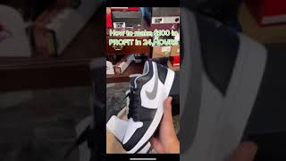 How to make $100 in PROFIT in 24 Hours selling sneakers! #shorts