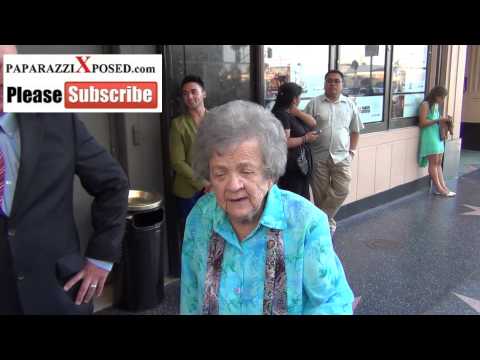 Pat Crawford Brown outside The Pantages Theatre in Hollywood