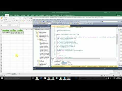 Beginninng Microsoft Excel 2016 Power Query Part 5: SQL SERVER Connection and Report
