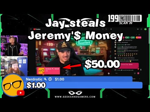 Jay steals Jeremy's Money - Geeks and Gamers Highlights