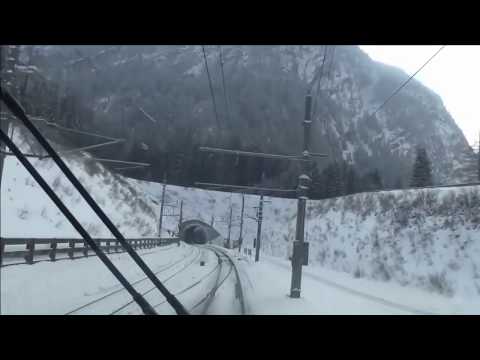 Train Driver's View  Cab Ride on Snow Cover White in Winter ! So Cold Part 3