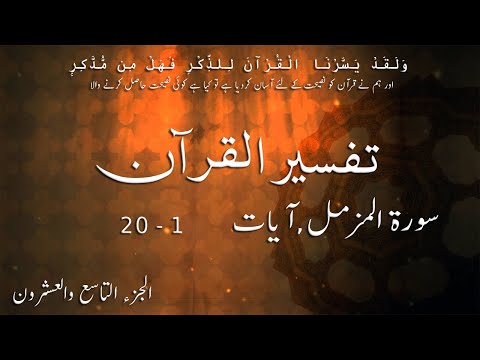 P29TF297 Tafseer Ul Quran Para 29 Surah Al  Muazmmil Ayaat 01   20