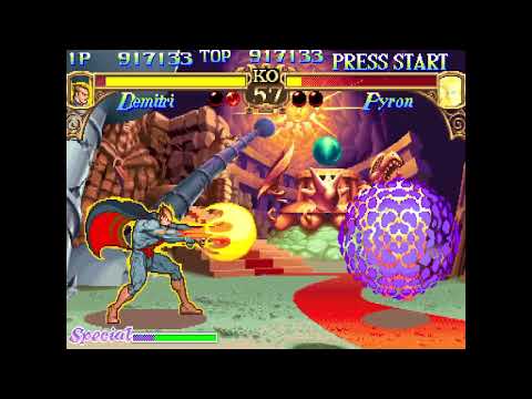 Retro Random BOSS Fight: Darkstalkers: The Night Warriors - How to Cheese Pyron Like A Pro