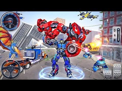 Army Tank Car Jet Transformation Robot Game | Army Bus City Battle 2026 - Android Gameplay #1