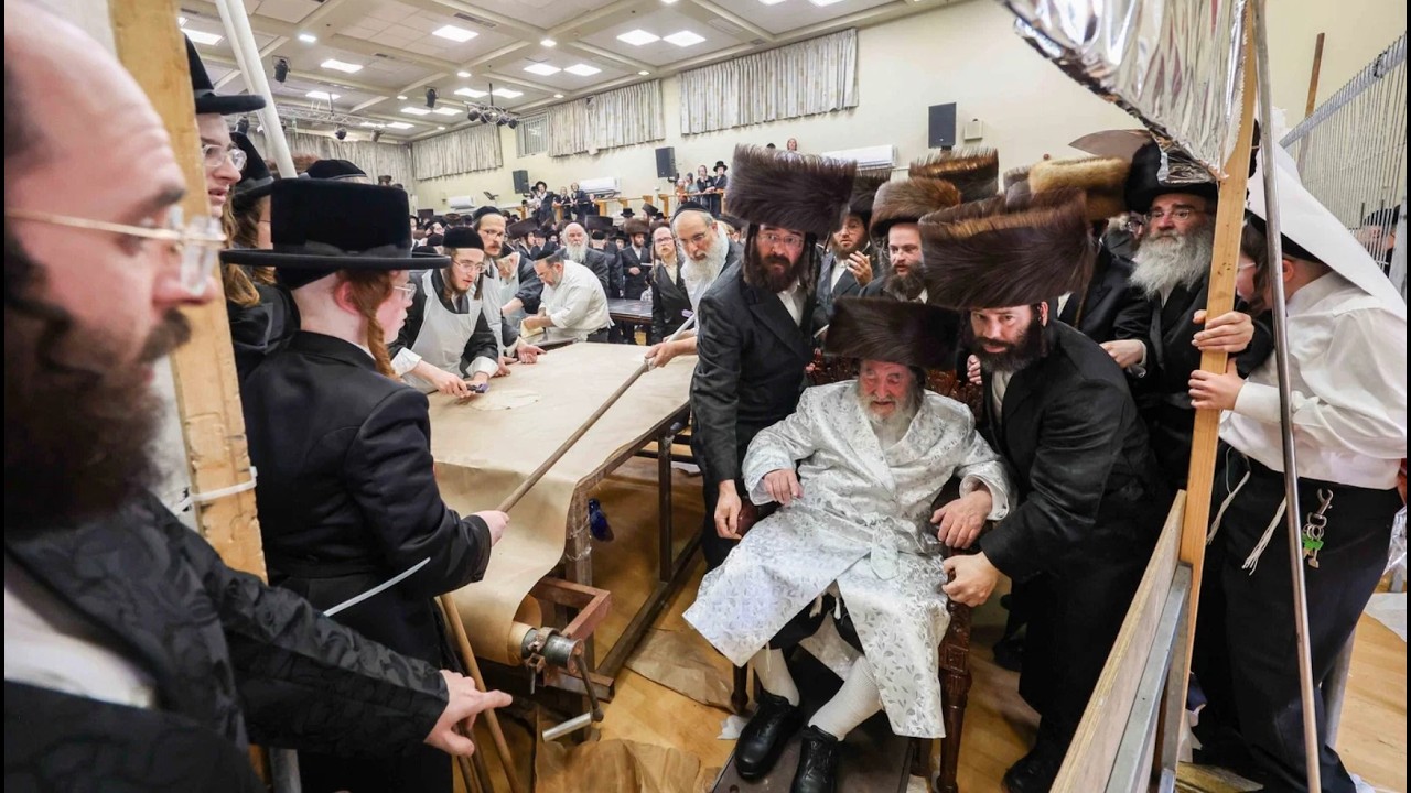 האדמו"ר מויז'ניץ באפיית מצות מצוה בערב יו"ט פסח תשפ"ו | Viznitzer Rebbe Baking Matzah - 2026