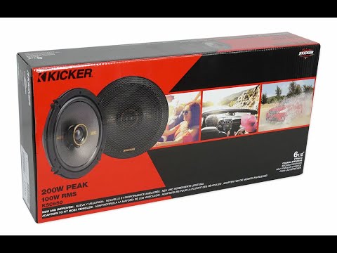 KICKER - KS Series 6-1/2\" 2-Way Car Speakers with Polypropylene Cones Unboxing