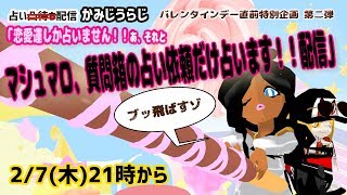 【2019/2/7 21:00～】バレンタインデー直前企画『恋愛運しか占いません配信！！part2』【初見さん歓迎！】