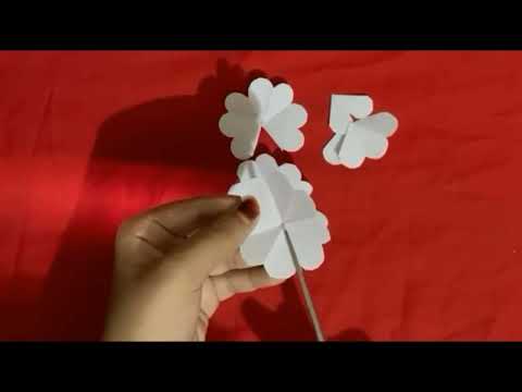 Paper rose flower making ( flower making)