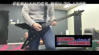 Video thumbnail for FERNANDES BSV-70 BLACK 1985年製【Short scale】"Black Parts Modify" 3.32kg by Guitar Creation