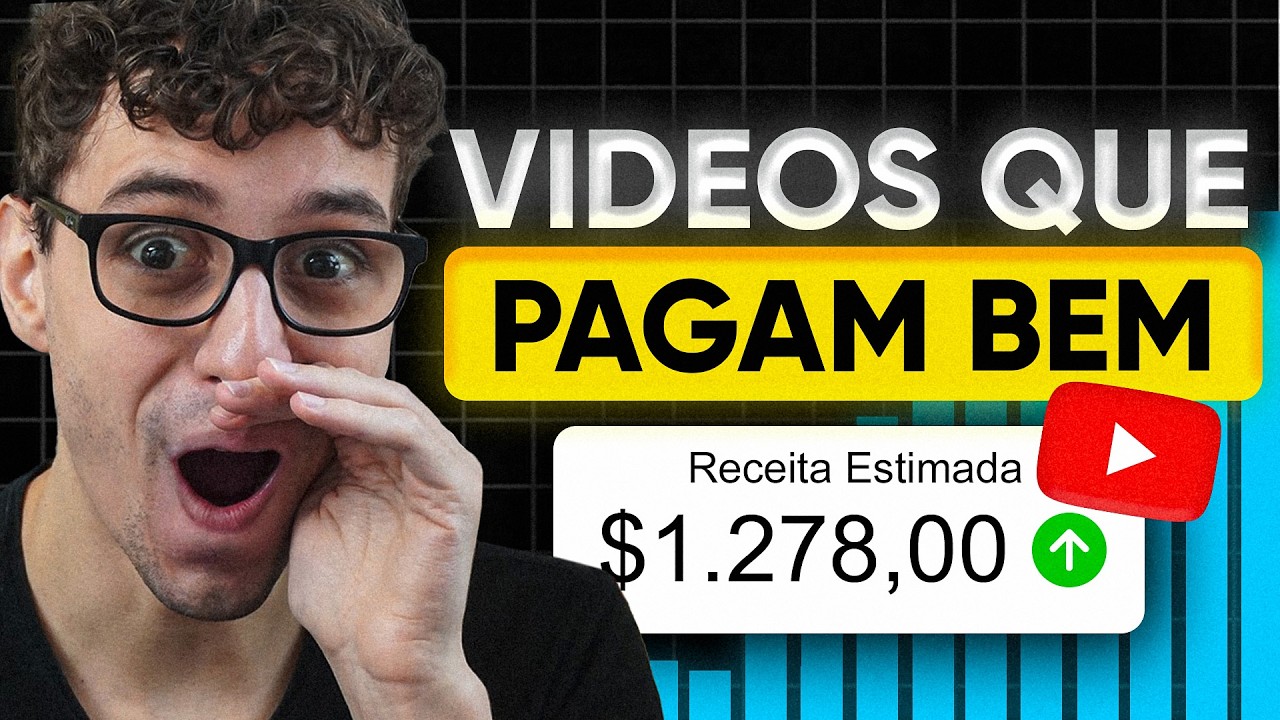 Qual tipo de vídeo PAGA MAIS no YouTube
